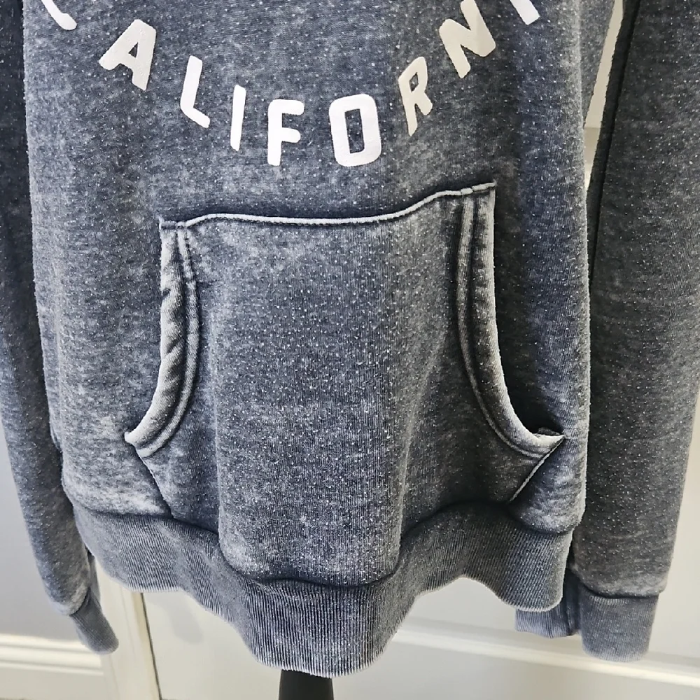 City by the Bay Gray Kangaroo pouch Hoodie Sweatshirt sz XL